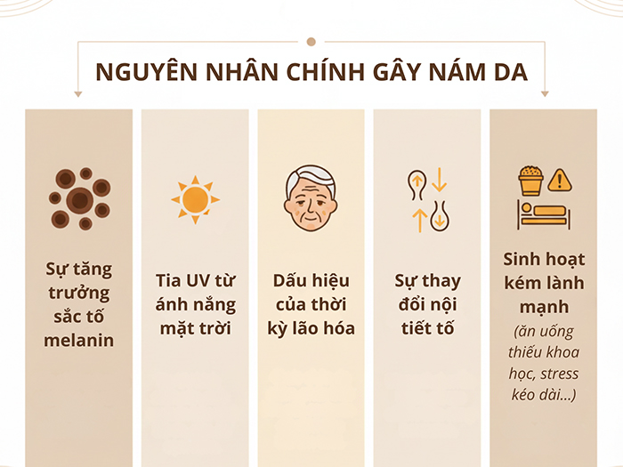 Melanin chính là yếu tố gây nám da hàng đầu