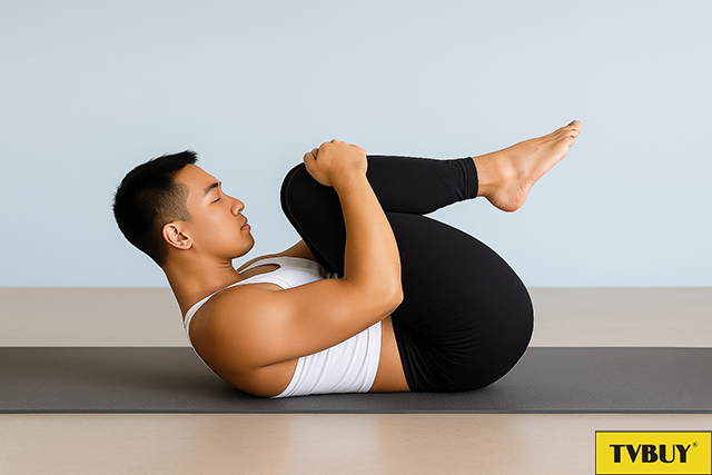 bài tập yoga tư thế cuộn người pilates