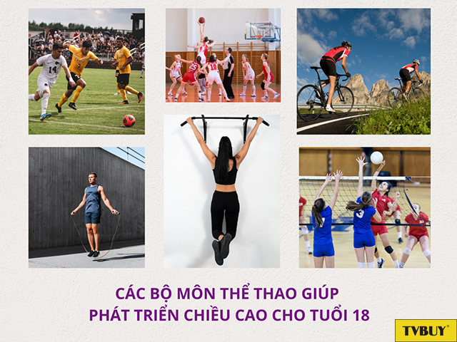 Các bộ môn thể thao giúp phát triển chiều cao cho tuổi 18