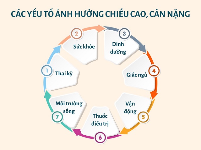 7 yếu tố điển hình ảnh hưởng đến khả năng phát triển chiều cao và cân nặng của trẻ