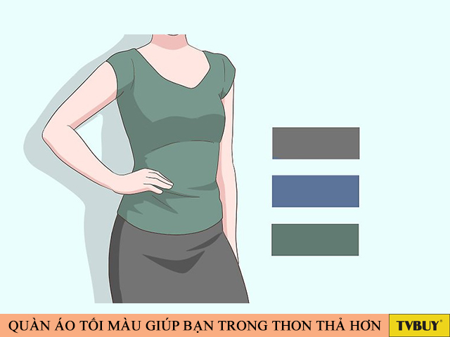 Màu sắc quần áo có thể giúp cải thiện vóc dáng.