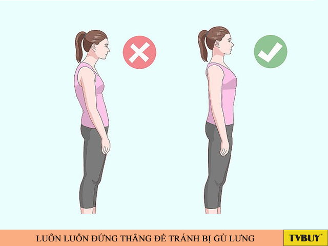 Duy trì tư thế khỏe mạnh hỗ trợ cải thiện vóc dáng