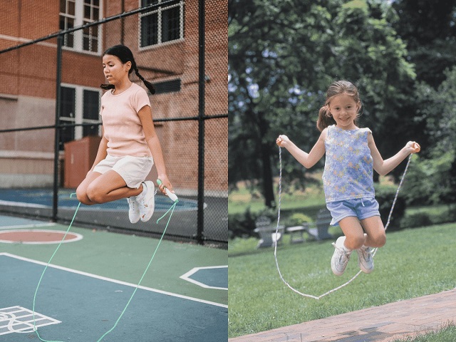 Động tác nhảy dây gót chạm mông nâng cao mức độ dẻo dai của chân