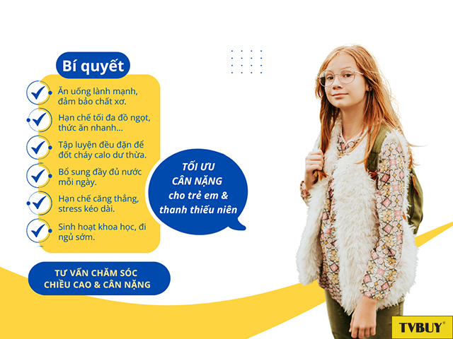 Một số bí quyết giúp trẻ tối ưu cân nặng lành mạnh