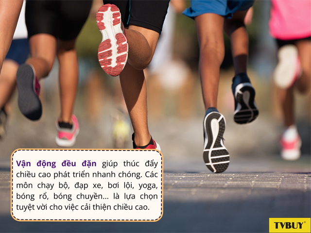 Vận động tác động 20% đến quá trình phát triển chiều cao