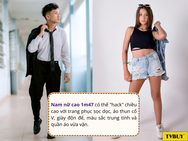 Lựa chọn trang phục phù hợp có thể cải thiện vóc dáng, gia tăng chiều cao