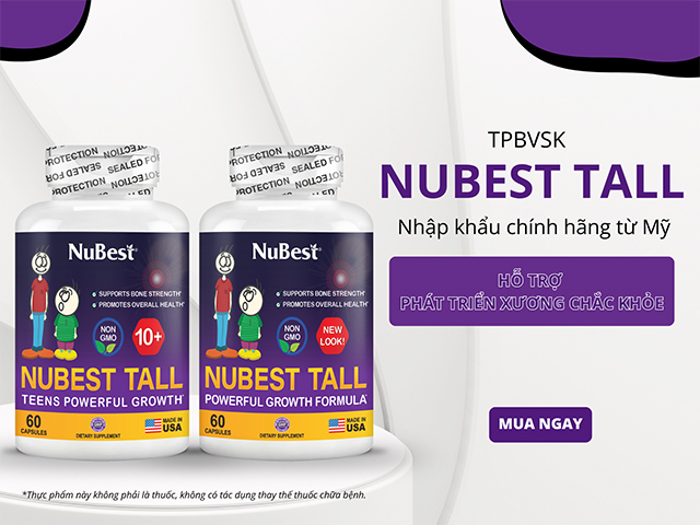 Sử dụng TPBVSK của NuBest Tall hỗ trợ phát triển xương chắc khỏe