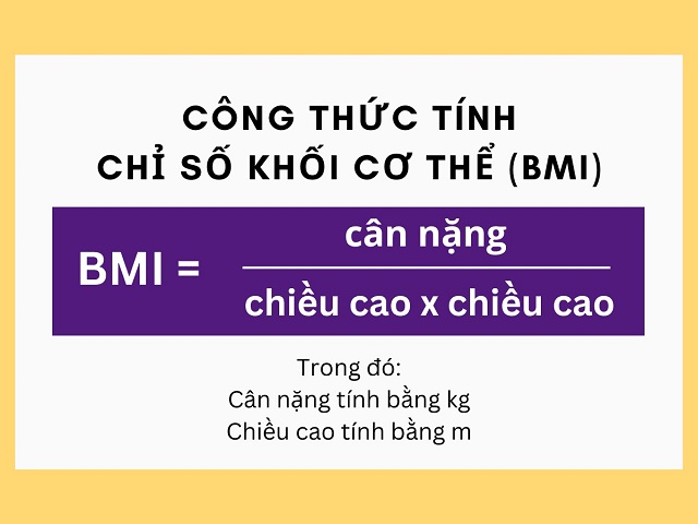 BMI - Chỉ số khối cơ thể dùng để xác định mức cân nặng cân đối