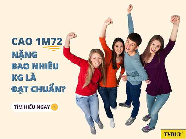 Sở hữu cân nặng tương ứng chiều cao 1m72 giúp bạn có vóc dáng cân đối