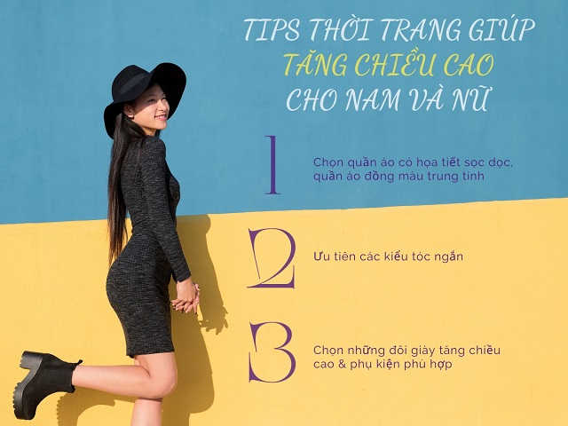 Những phương pháp phối đồ giúp tăng chiều cao