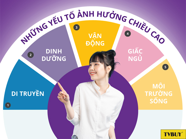 Tổng hợp các yếu tố ảnh hưởng quá trình phát triển chiều cao