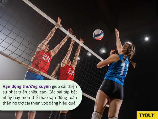 Vận động là yếu tố không thể thiếu để cải thiện chiều cao tối ưu