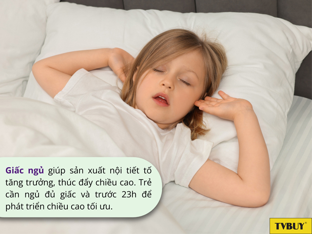 Ngủ đúng giờ, đủ giấc sẽ giúp cải thiện chiều cao tối ưu