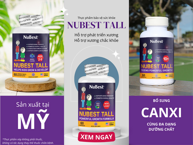 Dòng thực phẩm bảo vệ sức khỏe NuBest Tall được ưa chuộng toàn cầu