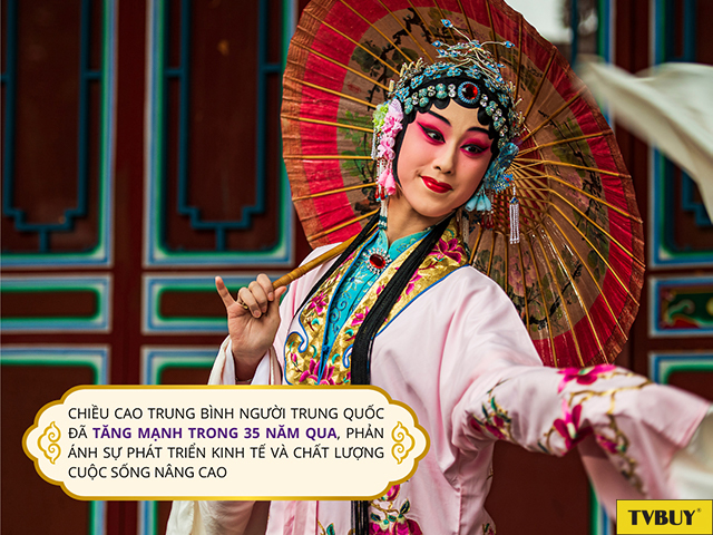Chiều cao trung bình của người Trung Quốc tăng nhanh trong nhiều năm gần đây