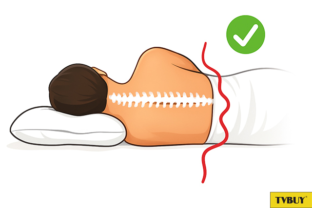 Ngủ với gối mỏng sẽ có tác dụng cao cho việc cải thiện chiều cao