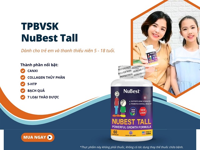 TPBVSK NuBest Tall giúp bổ sung các dưỡng chất tốt cho xương