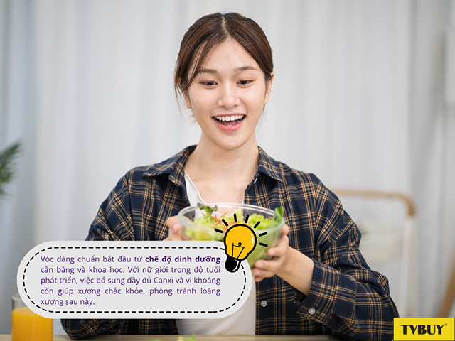 Chế độ dinh dưỡng rất quan trọng với số đo 3 vòng của nữ