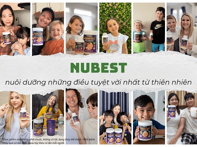 Sản phẩm từ NuBest bổ sung dưỡng chất chiết xuất cao cấp từ thiên nhiên