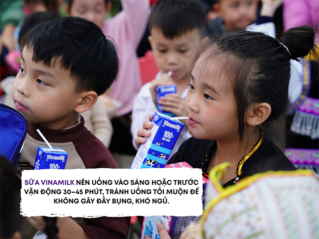 Uống sữa đúng thời điểm giúp trẻ phát triển khỏe mạnh hơn