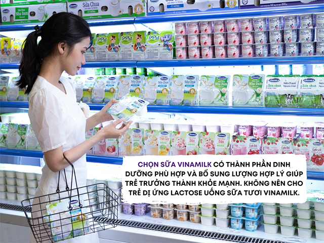 Có thể chọn sữa Vinamilk không đường cho trẻ thừa cân hoặc dễ tăng cân
