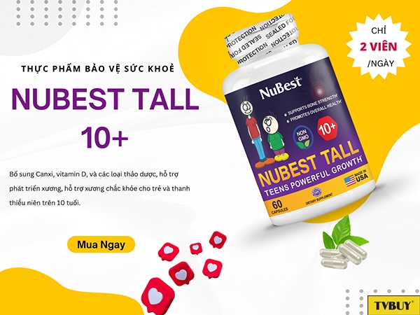 Bổ sung hàm lượng MK7 có trong viên nang NuBest Tall 10+
