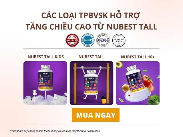 Các loại thực phẩm hỗ trợ bổ sung Canxi chất lượng từ thương hiệu NuBest