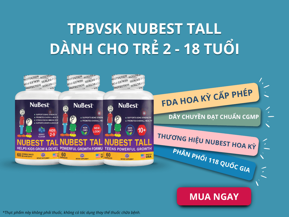 Hỗ trợ bổ sung dưỡng chất cần thiết cho trẻ với TPBVSK NuBest Tall