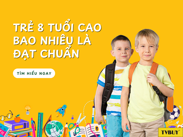 Trẻ 8 tuổi cần được chăm sóc đúng cách để phát triển chiều cao tốt