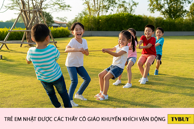 trẻ em nhật vận động