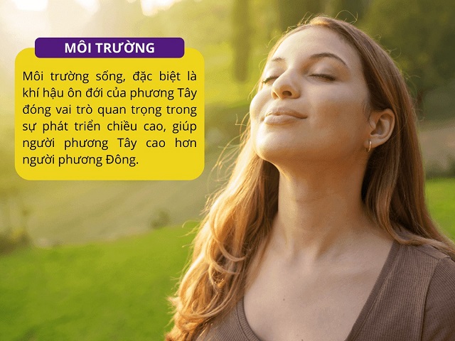 Môi trường sống thuận lợi giúp người phương Tây phát triển vóc dáng tối ưu