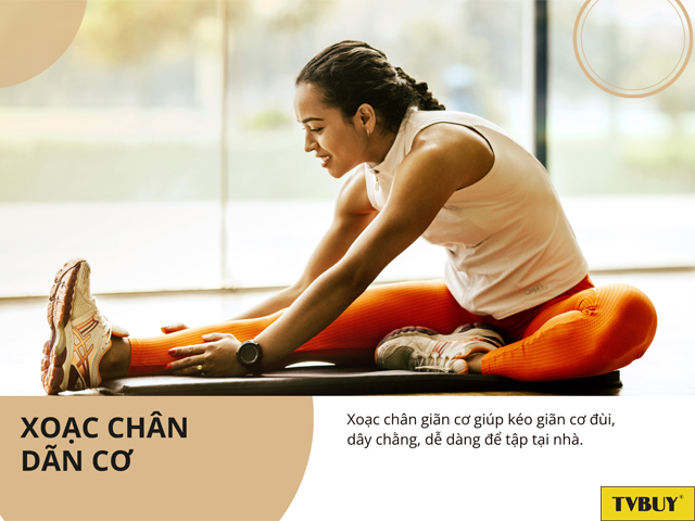 Xoạc chân giãn cơ phù hợp cho người mới, dễ dàng tập luyện