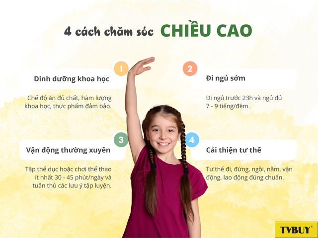 Đảm bảo thói quen sinh hoạt hằng ngày khoa học nếu muốn tăng mạnh chiều cao