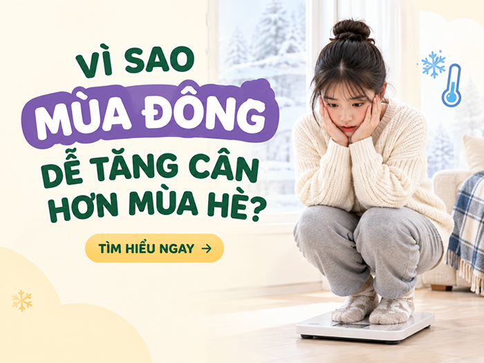Mùa đông khiến chúng ta dễ tăng cân hơn mùa hè.